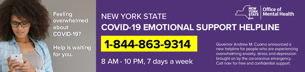 New York State COVID-19 Emotional Support Helpline