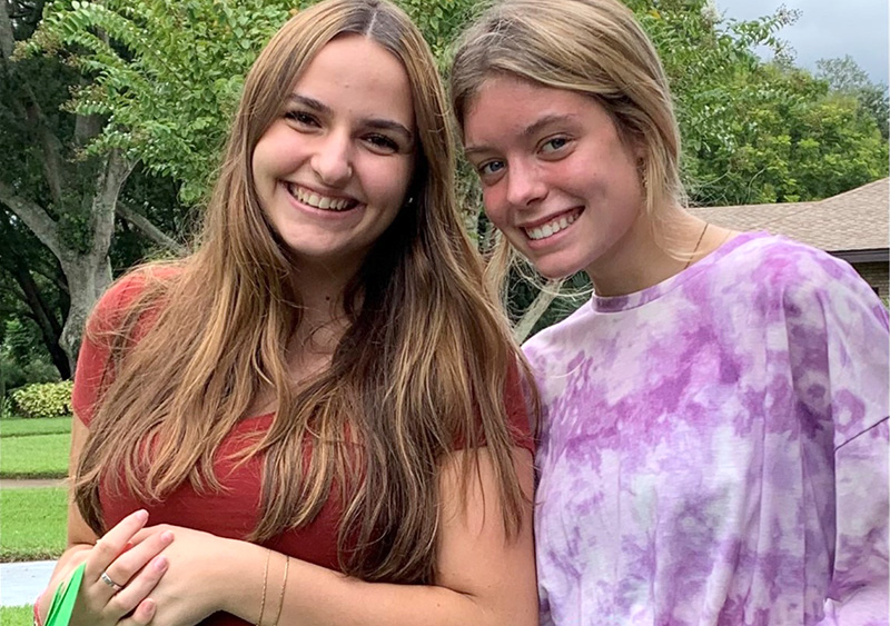 Olympia High School students Tilly Beverlin and Maya Weber founded the Devereux volunteer Association of Students (DVAS) in the summer of 2020 as a way to help youth served by Devereux Florida during the pandemic