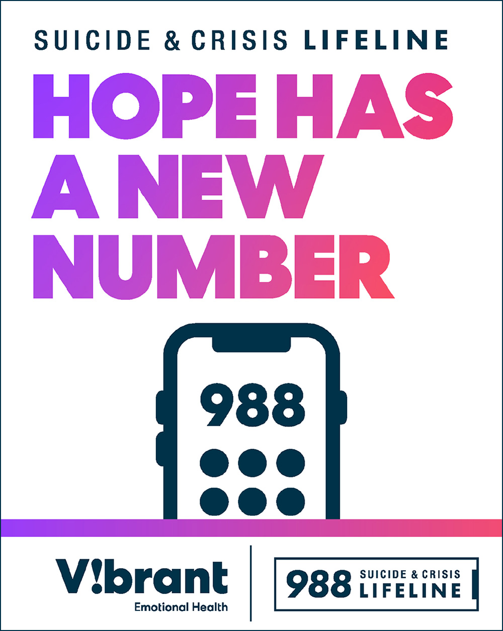 Suicide and Crisis Lifeline Has a New Number - 988